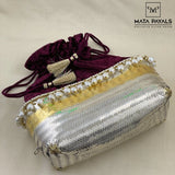 Beautiful Dual Tone Kundan Bag