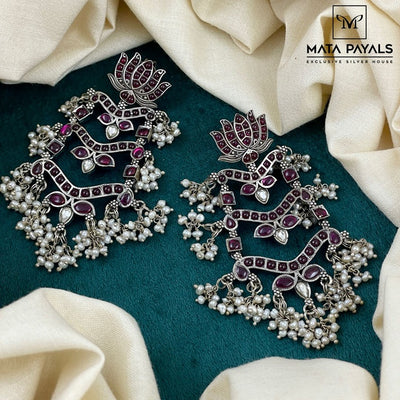 Charming Lotus Layered Chandbali