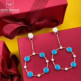 Rose Gold Enamel Earring