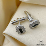 Unique Black Stone Cuff Links