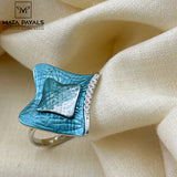 Attractive Enamel Finger Ring