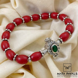Fancy Green Stone Bracelet