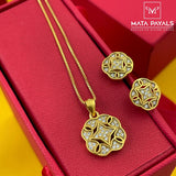 Fancy Zircon Pendant Set