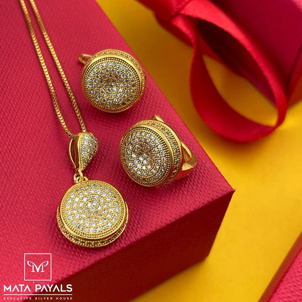 Exclusive Zircon Pendant Set
