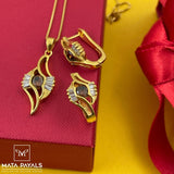 Classy Silver Pendant Set