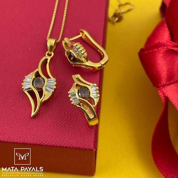 Classy Silver Pendant Set