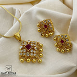 Creative Gold Plated Pendant Set