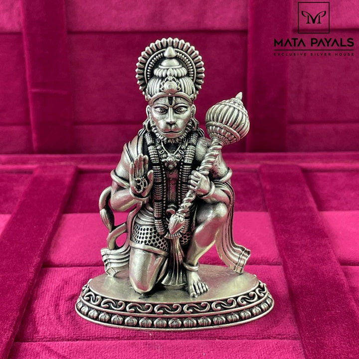 Oxidised Hanuman Idol