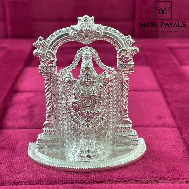 Plain Silver Balaji Idol