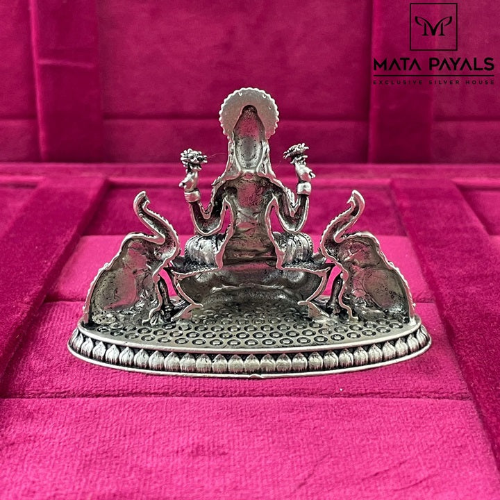 Oxidised Gaja Lakshmi Idol – Matapayals