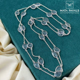 Beaded Silver Neckchain