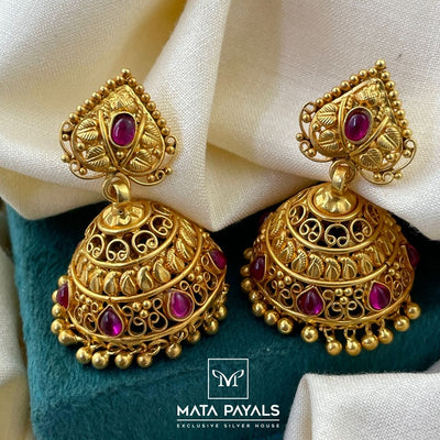 Gold Polish Temple Jumka