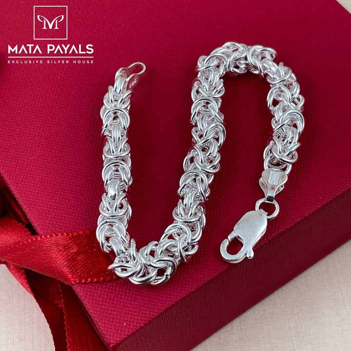 Elegant Silver Men's Bracelet