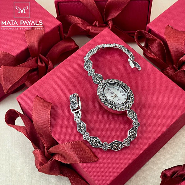 Eccentric Women Marcasite Watch