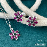 Floral Pendant Set