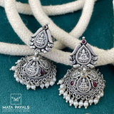 Oxidised Lakshmi Jumka