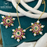 Gold Polish Pendant Set