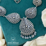 Oxidised Polki Necklace