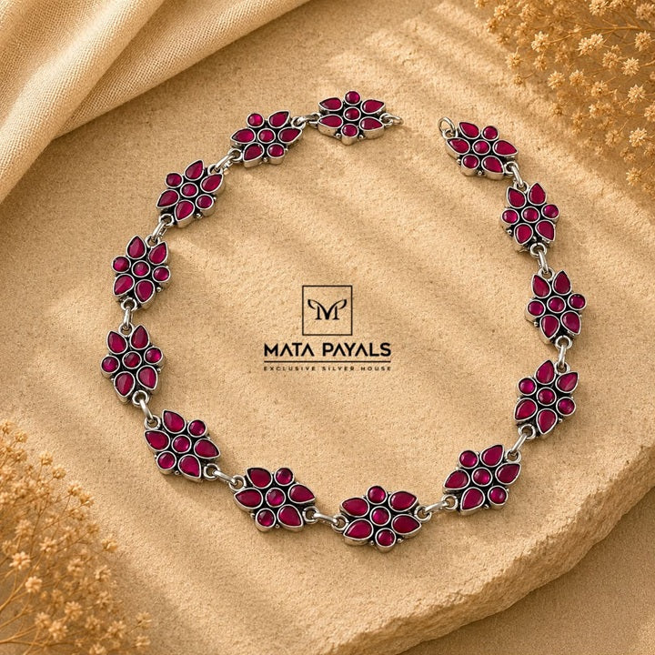 Oxidised Kundan Necklace