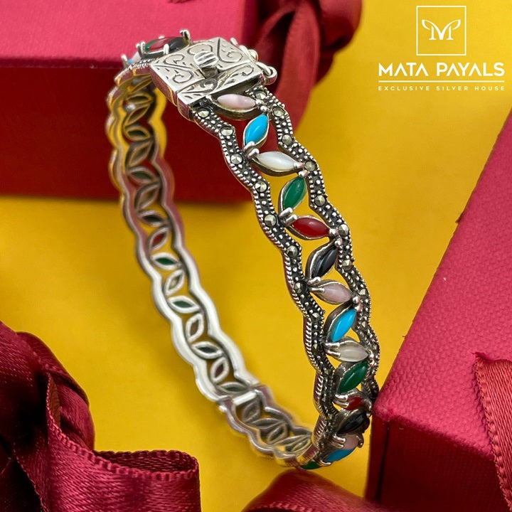 Beautiful Colors Marcasite Kada