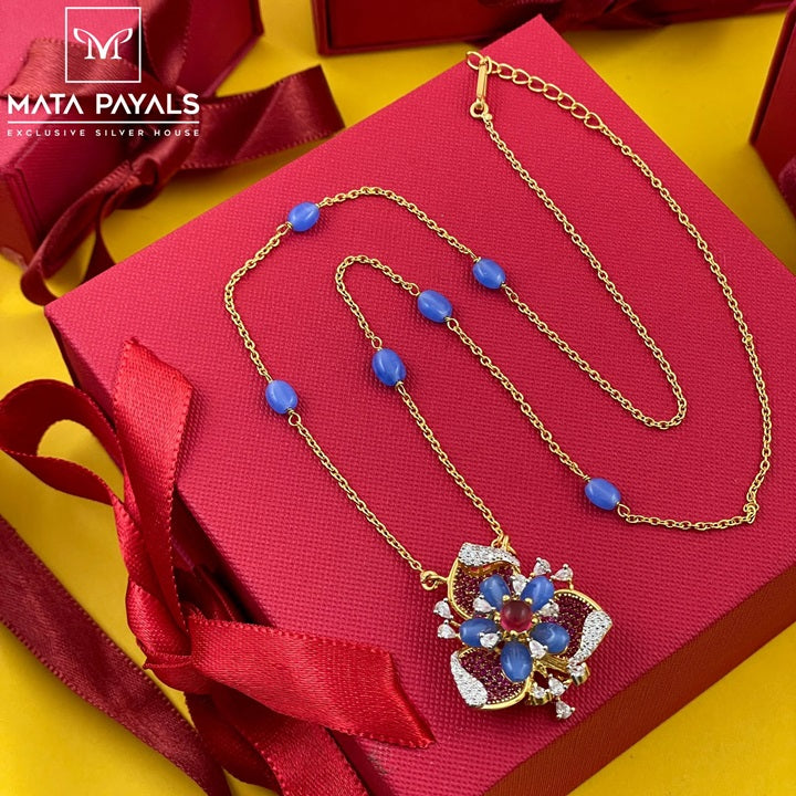 Fancy Gold Plated Pendant Chain