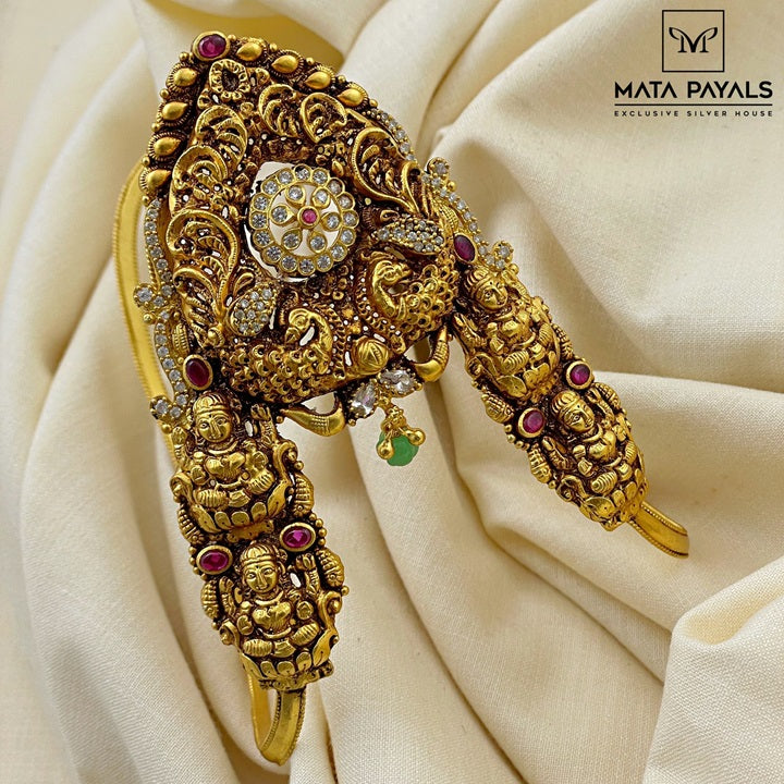 Gold Vanki Designs Peacock Latest Gold Ara Vanki Designs 22K Gold