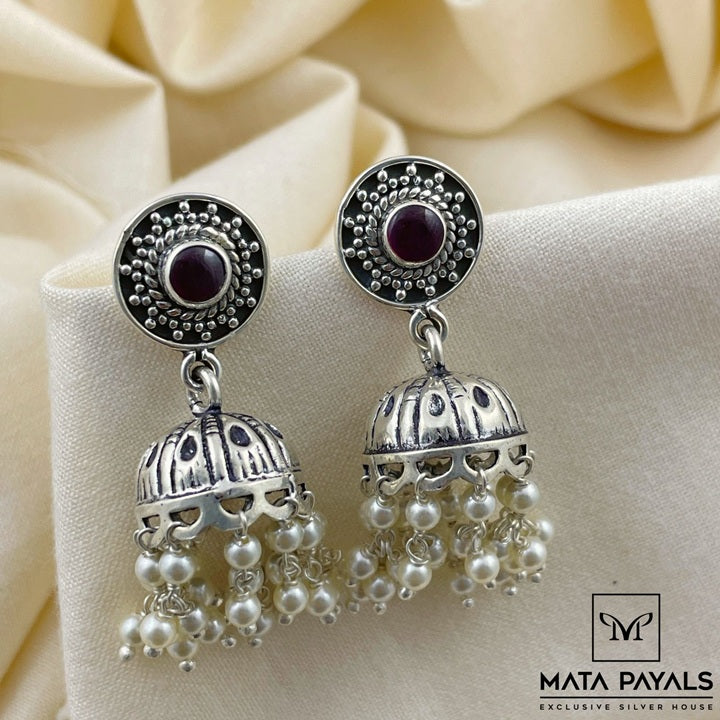 Elegant Oxidised Jhumka