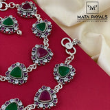 Fancy Cut Stone Anklet
