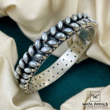 Oxidised Pearl Kada