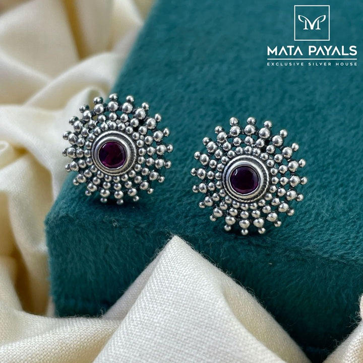 Classic Pink Stone Stud