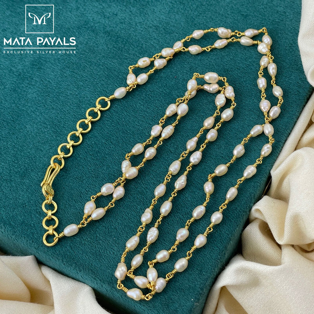 Gold Polish Beads Chain