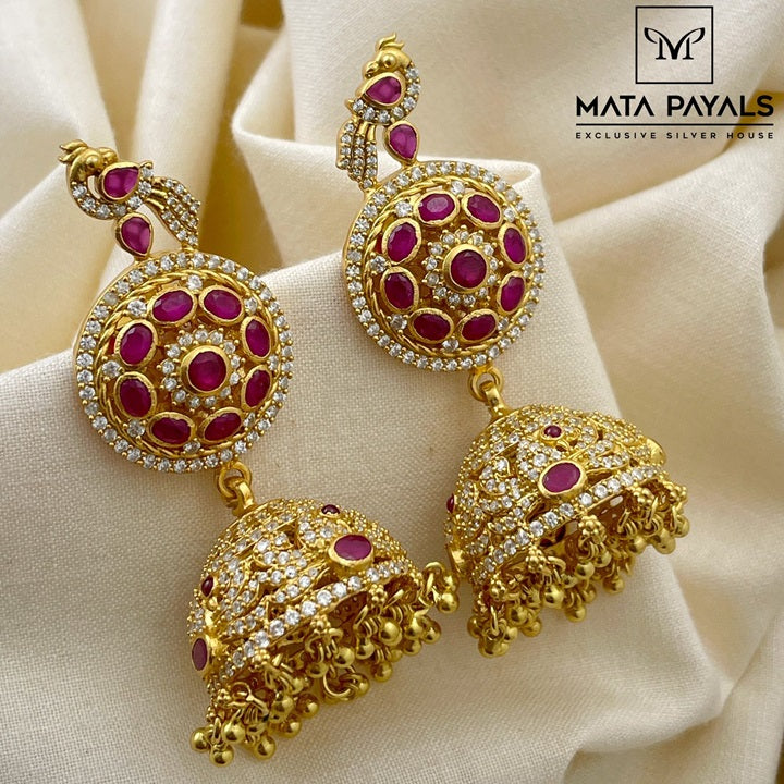 Luxurious Gold Plated Jumka