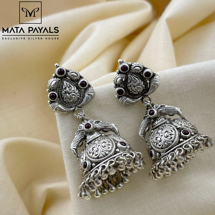 Attractive Oxidised Jumka