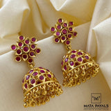 Ravishing Silver Gold Plated Jhumka