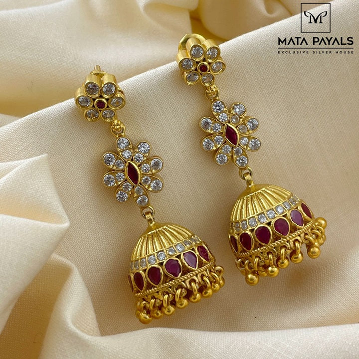 Enchanting Gold Polish Jhumka