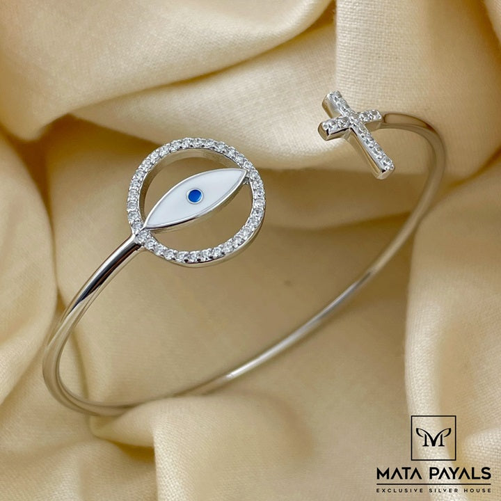 Classy Zircon Rhodium Kada