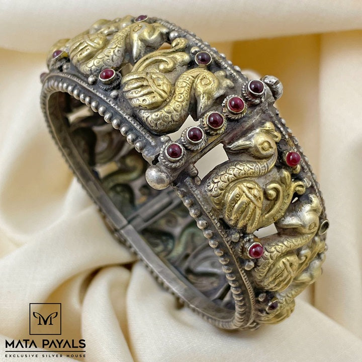 Dual Tone Silver Kada