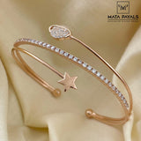 Stunning Silver Rose Gold Kada