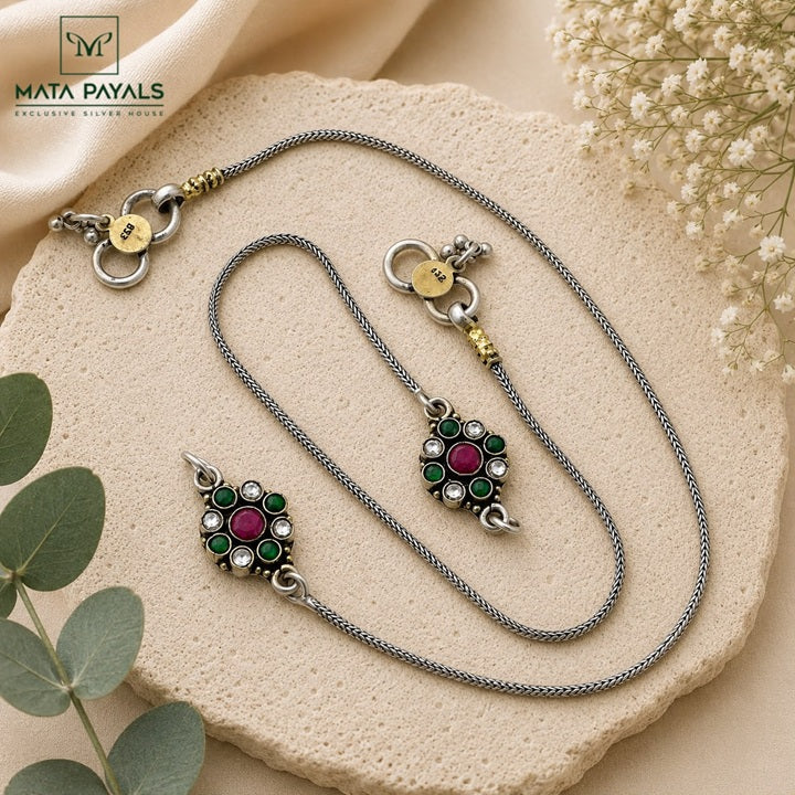 Mesmeric Kundan Anklet