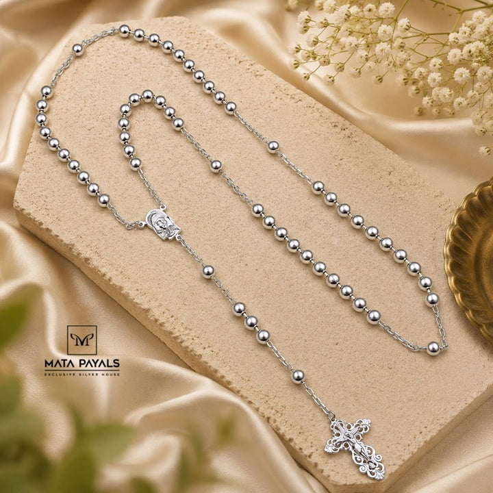Cross Silver Chain