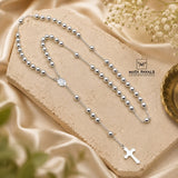 Attractive Silver Rosary Chain