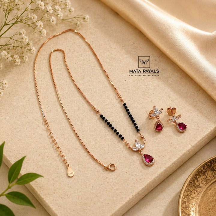 Cute Pink Mangalsutra