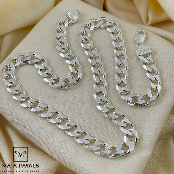 Artistic Silver Men's Neckchain