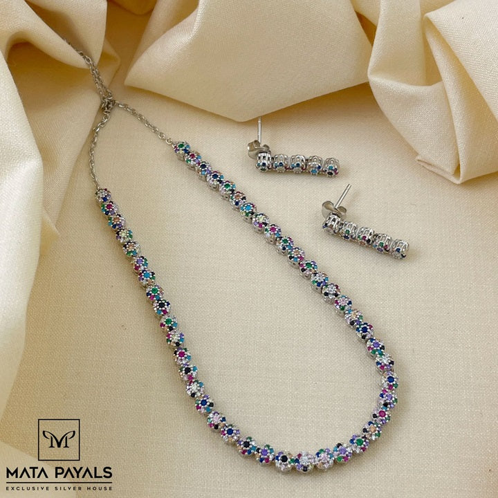 Beautiful Rhodium Necklace