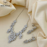 Attractive Rhodium Necklace