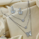 Beautifull Butterfly Pendant Set