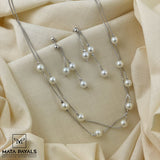 Charming Beads Silver Pendant Set