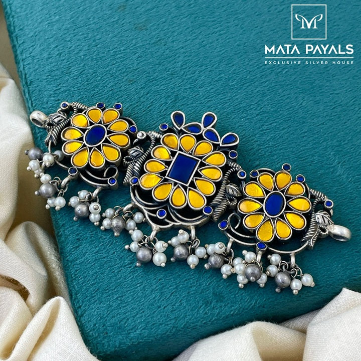 Statment Oxidised Kundan Choker