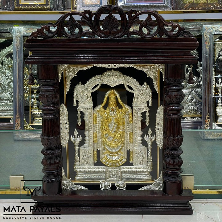 Silver Tirupati Balaji Photo Frame
