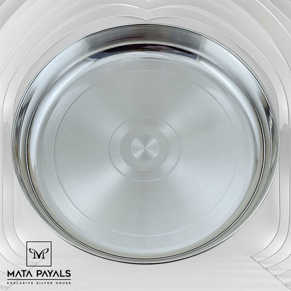 Fabulous Silver Plain Plate